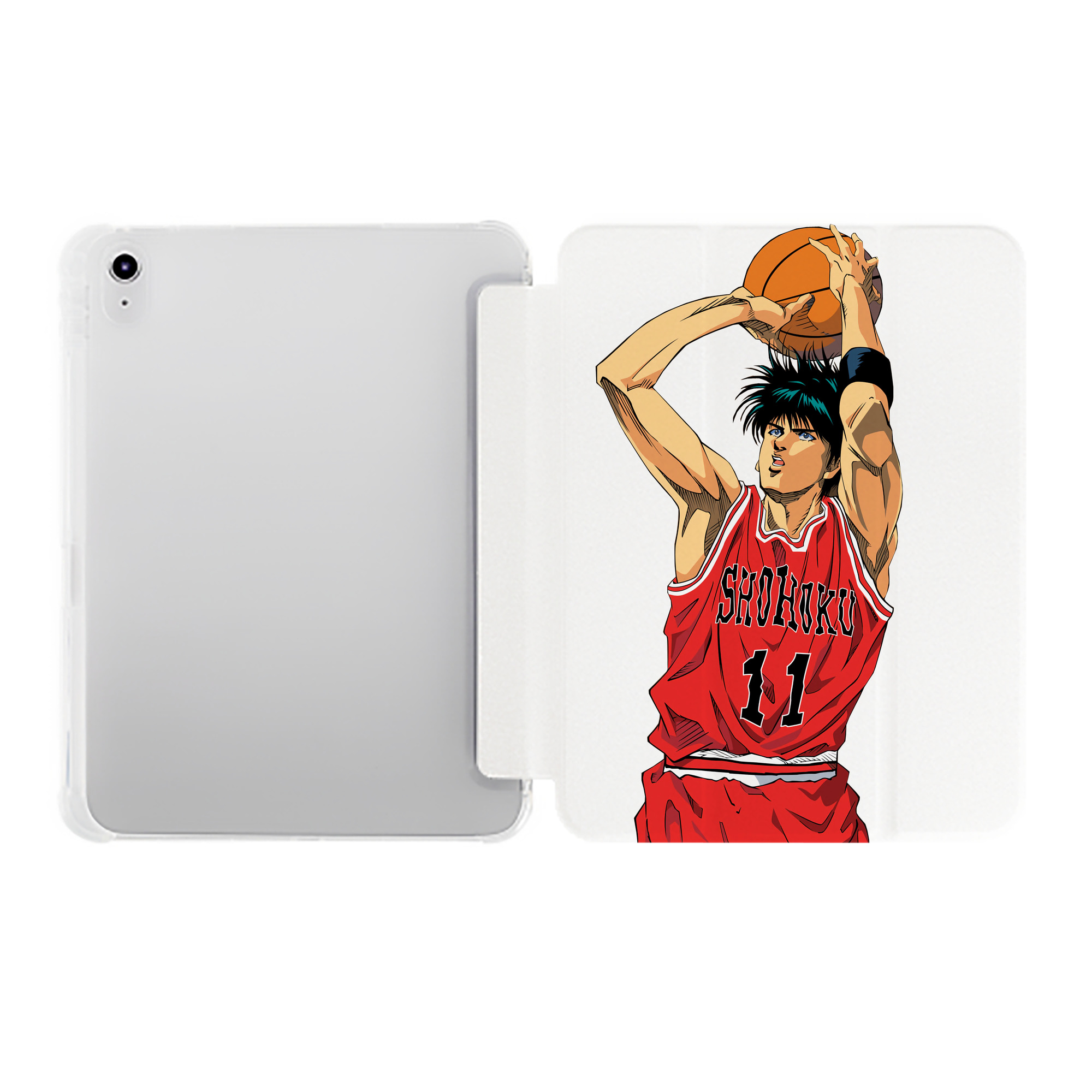 （画像用） SLAM DUNK／スラムダンク IPad ケース ペン収納付き 三つ折りスタンド PUレザー×シリコン 対応機種9.5/10.5/10.9インチ